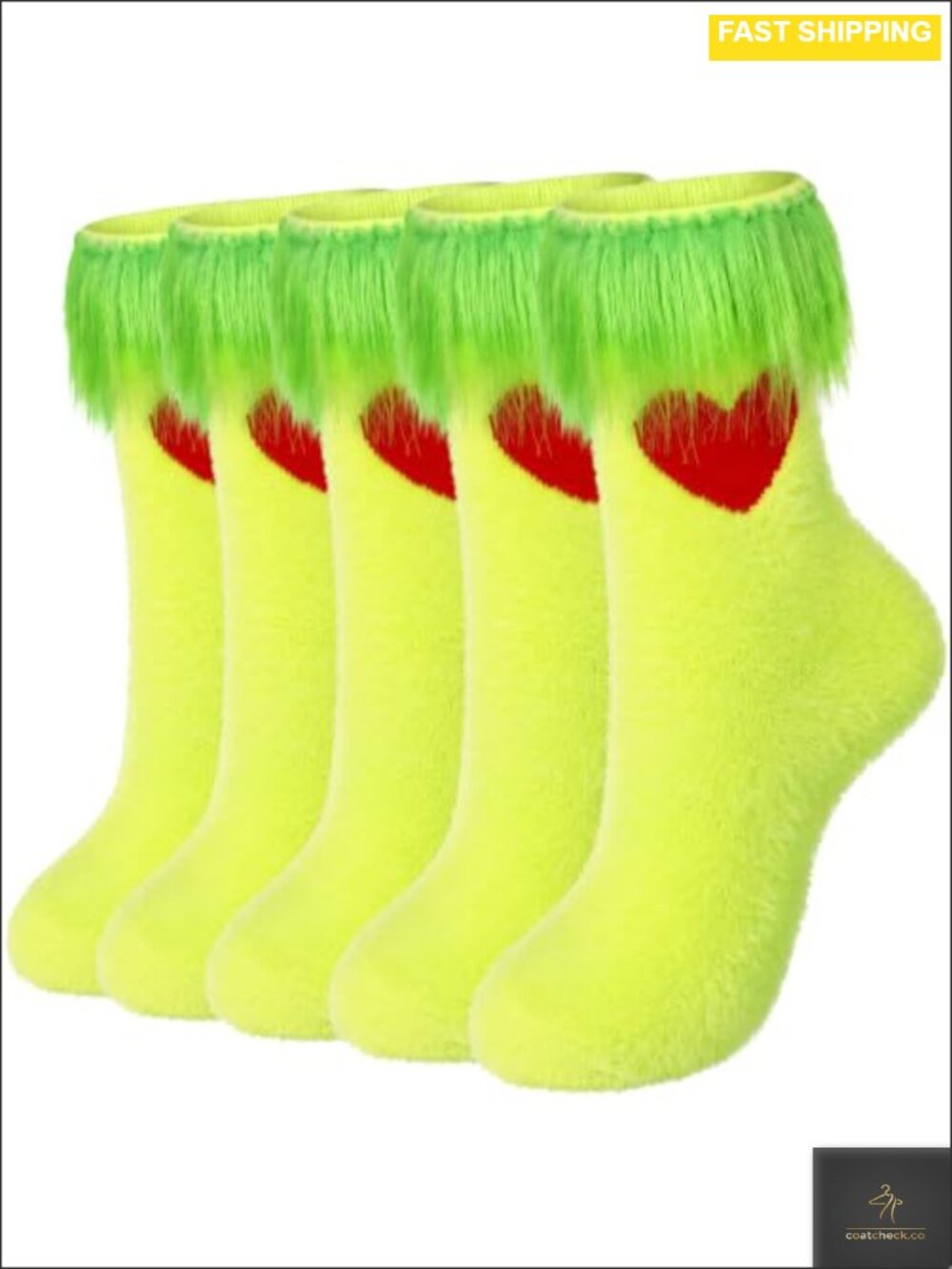 10 Pairs Fuzzy Plush Socks One Size Fits Most Christmas Gift